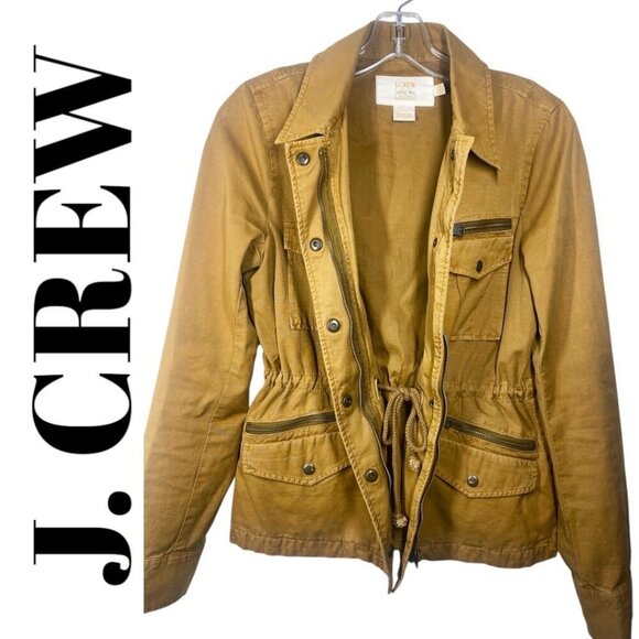 J. CREW Classic Vintage Twill Chino 100% Cotton Safari Utility Jacket, Medium - Picture 11 of 12